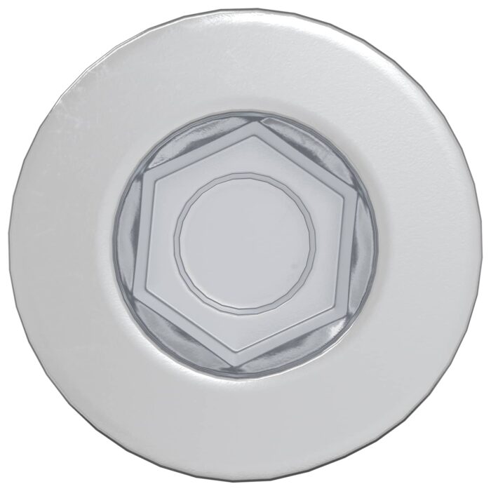 Kopfschraube 2 pcs Silber M7 x 40 mm Stahl – Bild 3