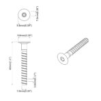 Kopfschraube 2 pcs Silber M7 x 40 mm Stahl – Bild 6