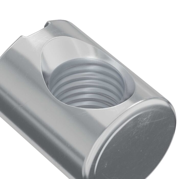 Zylindermuttern 2 pcs Silber M6 x 13 mm Metall – Bild 5