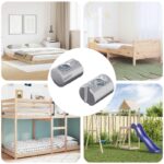 Möbelzylinder-Mutter 2 pcs Zink-beschichtet M6 x 13 mm Eisen