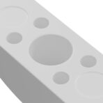 Half-moon Washer 2 pcs Weiss M6 Polypropylen – Bild 5