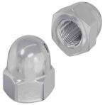 Eichelmuttern 2 pcs Silber 12,8 x 12,8 x 6,5 cm Stahl – Bild 2