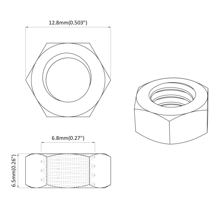 Eichelmuttern 2 pcs Silber 12,8 x 12,8 x 6,5 cm Stahl – Bild 7