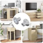 Senkkopfschrauben 2 pcs Silber M4 x 6 mm Stahl