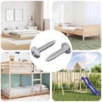 Selbstschneidender Nagel 2 pcs Zink-beschichtet 4 x 20 mm Stahl