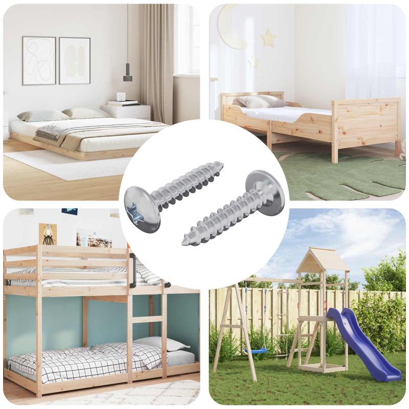 864502_1.jpg Selbstschneidender Nagel 2 pcs Zink-beschichtet 4 x 20 mm Stahl – Bild 1