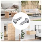 Schraube 2 pcs Silber M4 x 16 mm Stahl