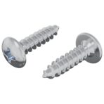 Schraube 2 pcs Silber M4 x 16 mm Stahl – Bild 2