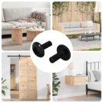 Hülsen Schrauben 2 pcs Schwarz M4 x 10 mm Stahl