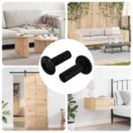 Hülsenmuttern 2 pcs Schwarz M4 x 14,5 mm Eisen