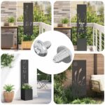 Schloss-Schrauben 2 pcs Silber M4 x 5 mm Eisen