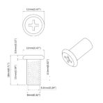 Sicherungsmutter 2 pcs Silber M6 x 15 mm Stahl – Bild 6