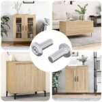 Kopf-Sicherungsschraube 2 pcs Silber M6 x 15 mm Stahl