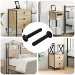 Schraube 2 pcs Silber 5 x 30 mm Eisen