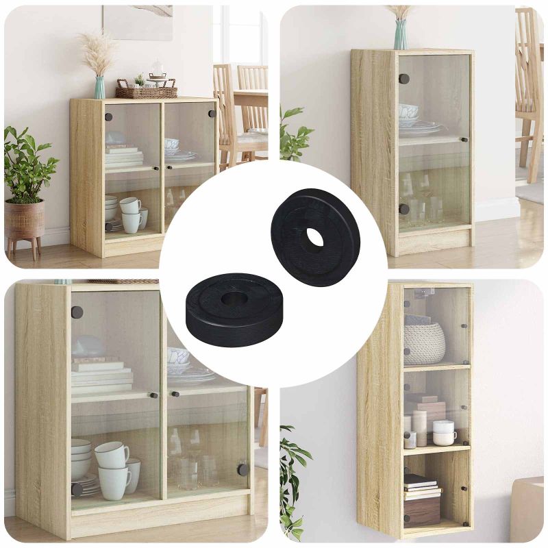 864592_1.jpg geeignet für Flachscheiben 2 pcs Schwarz ∅15 x 3 mm – Bild 1