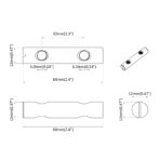 Mutter 2 pcs Zink-beschichtet 60 x 12 mm Eisen – Bild 7