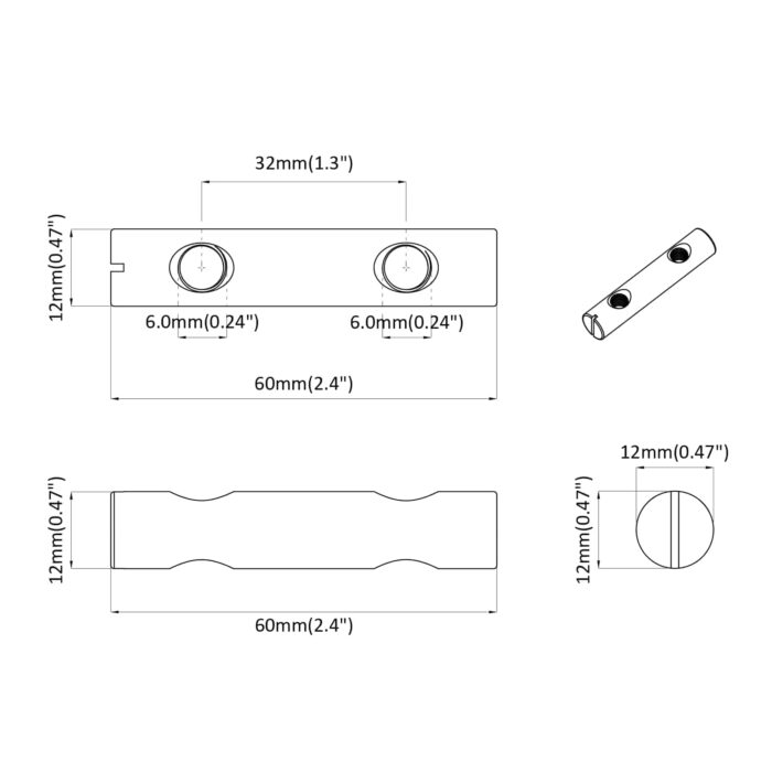Mutter 2 pcs Zink-beschichtet 60 x 12 mm Eisen – Bild 7