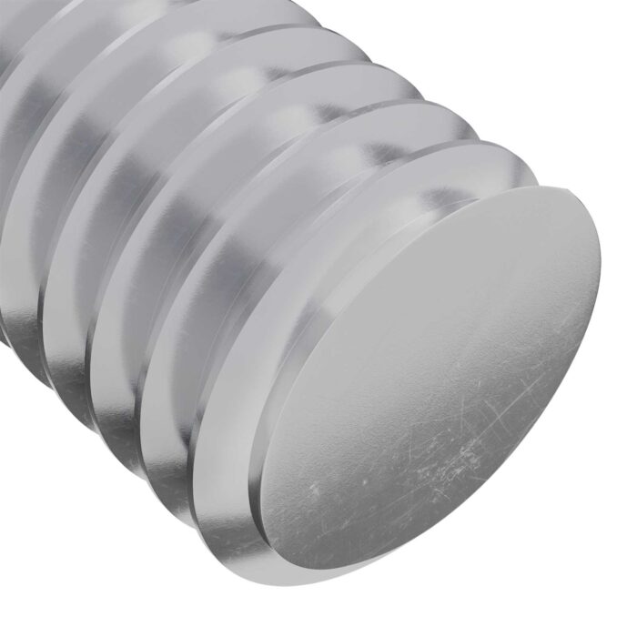 Schraube 2 pcs Silber 8 x 25 mm Stahl – Bild 5