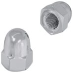 Mutter 2 pcs Silber M6 x 10 mm Eisen – Bild 2