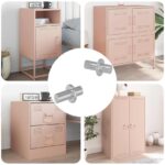 Regalstecker 2 pcs Silber 8,6 x 8,6 x 14,6 mm Stahl