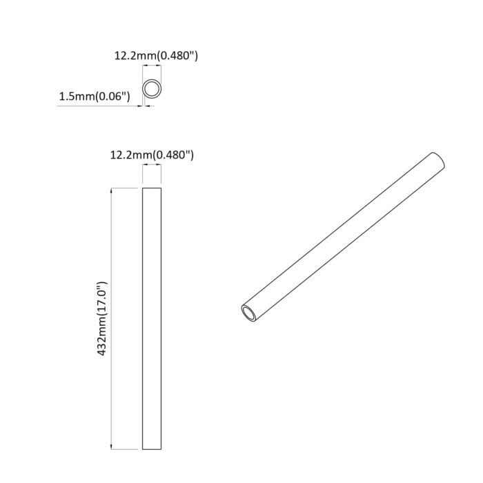 PVC Rohr 2 pcs Weiss 12,2 x 1,8 x 500 mm PP und PE – Bild 7
