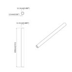 PVC Rohr 2 pcs Weiss 12,2 x 1,8 x 500 mm PP und PE – Bild 8