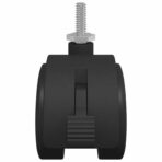 Bockrolle 2 pcs Schwarz und Silber 40,1 x 40,1 x 37,8 mm – Bild 4