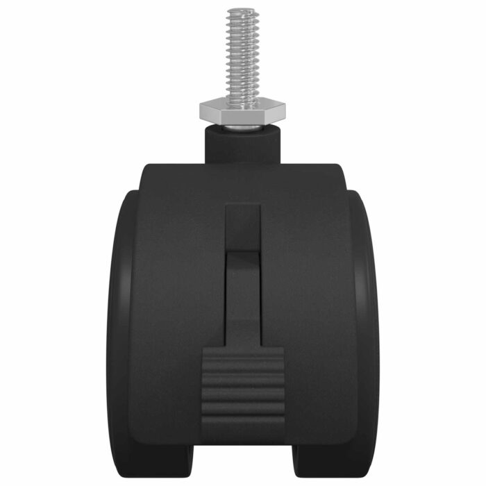 Bockrolle 2 pcs Schwarz und Silber 40,1 x 40,1 x 37,8 mm – Bild 4