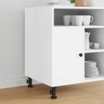 Möbelbeine Verstellbar 2 pcs Schwarz 46 x 46 x 128 mm PP