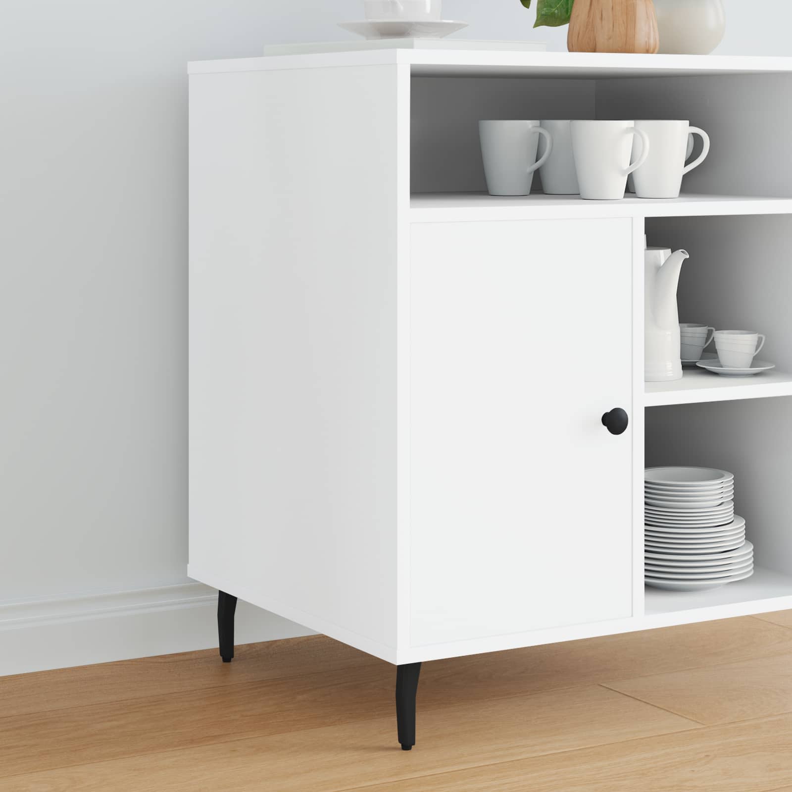 864794_1.jpg Standfüsse 2 pcs Schwarz 40 x 40 x 100 mm Eisen – Bild 1