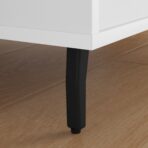 Standfüsse 2 pcs Schwarz 40 x 40 x 100 mm Eisen – Bild 3