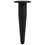 Möbelbeine 2 pcs Schwarz Ø 40 x 98 mm Eisen – Bild 2