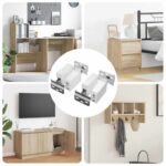 Schrankhängemontagebügel 2 pcs Weiss 70 x 48 x 19 mm