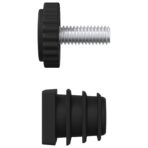 Möbel Leveler Verstellbar 2 pcs Schwarz M6 PP – Bild 4