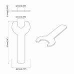 Spanner 2 pcs Silber 10 mm Eisen – Bild 7