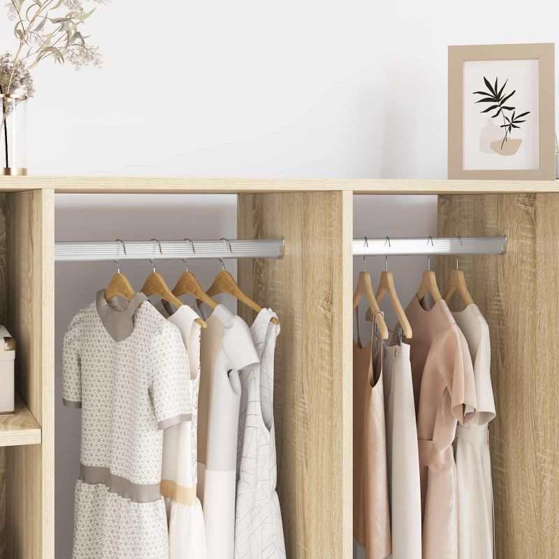 864897_1.jpg Kleiderstangenhalter 2 pcs Weisses Zink 40 x 18 x 10 mm Eisen – Bild 1