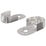 Kleiderstangenhalter 2 pcs Weisses Zink 40 x 18 x 10 mm Eisen – Bild 2