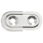 Kleiderstangenhalter 2 pcs Weisses Zink 40 x 18 x 10 mm Eisen – Bild 6