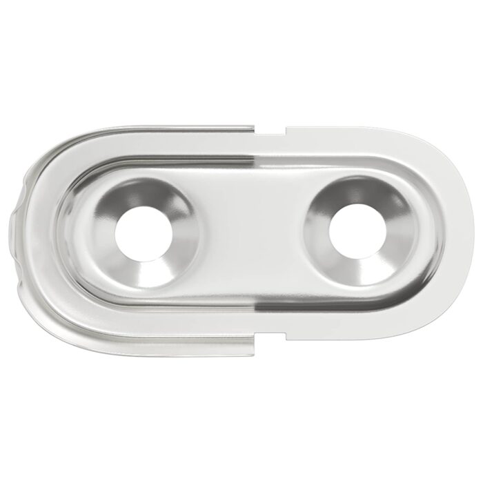 Kleiderstangenhalter 2 pcs Weisses Zink 40 x 18 x 10 mm Eisen – Bild 6