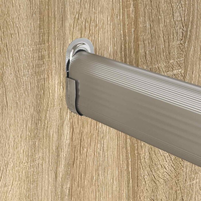 Kleiderstangenhalter 2 pcs Weisses Zink 40 x 18 x 10 mm Eisen – Bild 7