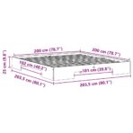 Bettgestell Braun 200 x 200 cm – Bild 9