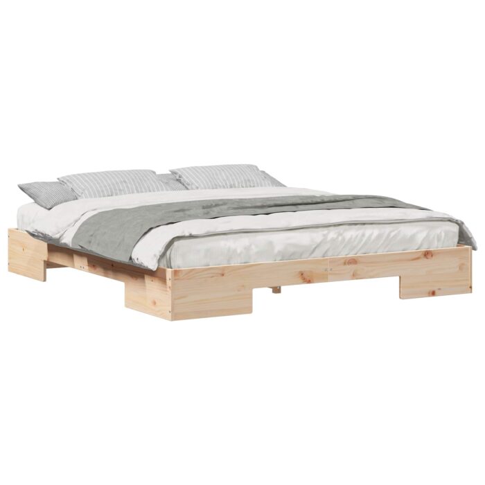 Bettgestell Braun 200 x 200 cm – Bild 10