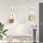 Wandmontierter nachttisch Weiss 96 x 1,5 x 90 cm Holzwerkstoff