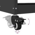 Werkzeugwagen Schwarz 75 x 35 x 73 cm Kaltgewalzter Stahl – Bild 9