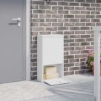 Paketdrop-Box mit Speicher Anthrazit 44 x 22 x 82 cm Stahl