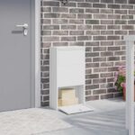 Paketdrop-Box mit Speicher Anthrazit 44 x 22 x 82 cm Stahl