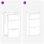 Paketdrop-Box mit Speicher Anthrazit 44 x 22 x 82 cm Stahl – Bild 10