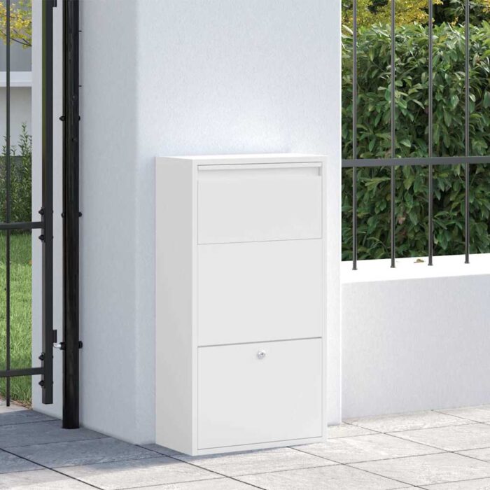 Paketdrop-Box mit Speicher Anthrazit 44 x 22 x 82 cm Stahl – Bild 3