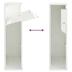 Paketdrop-Box mit Speicher Anthrazit 44 x 22 x 82 cm Stahl – Bild 9