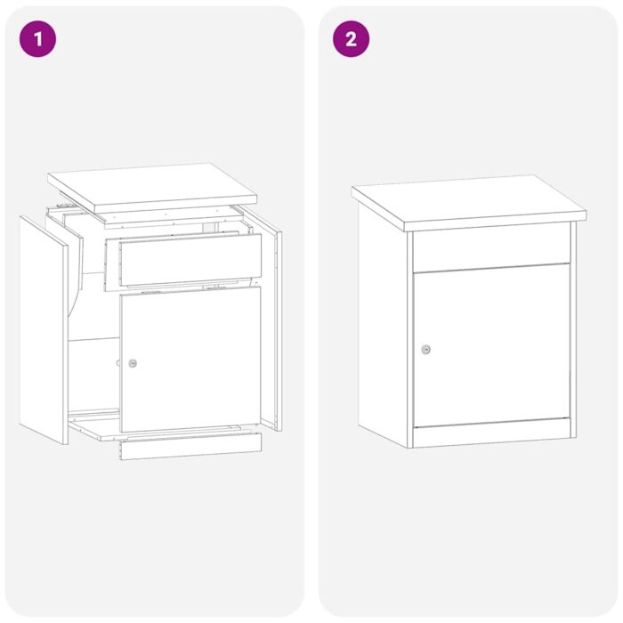 Paketdrop-Box mit Speicher Anthrazit 47,5 x 38 x 59 cm Stahl – Bild 11